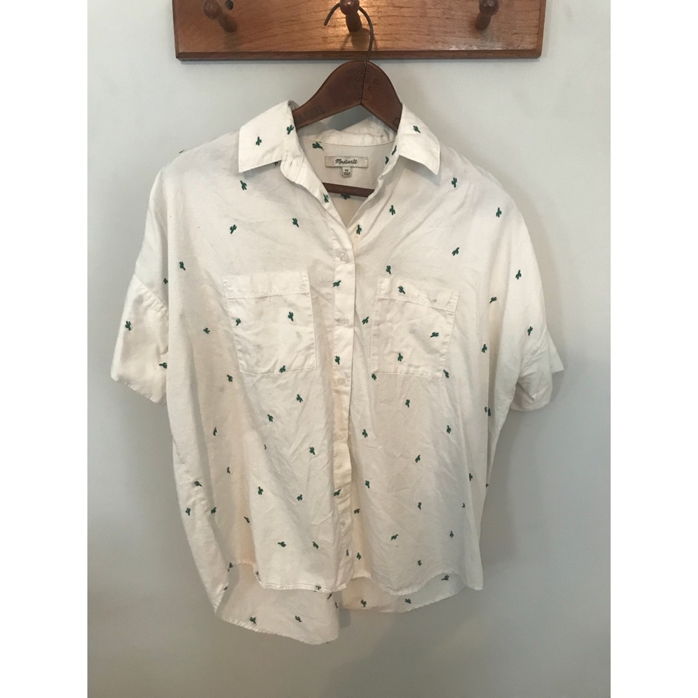 Madewell Cotton Cactus Courier Shirt XS